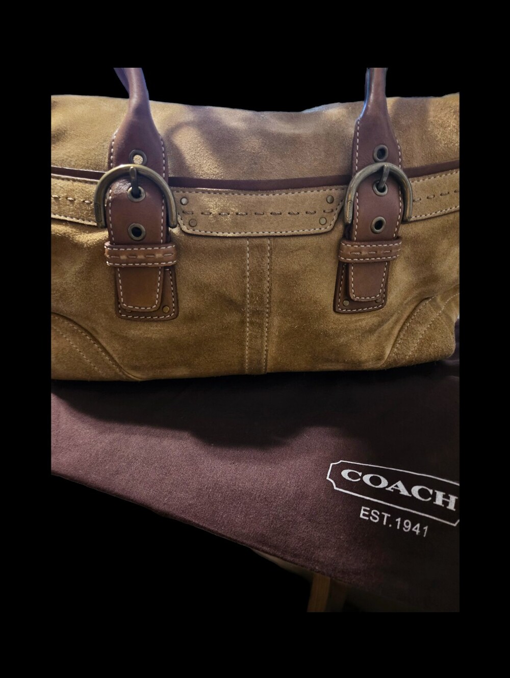 Coach Vintage Hampton Suede Soho. - Picture 3 of 8